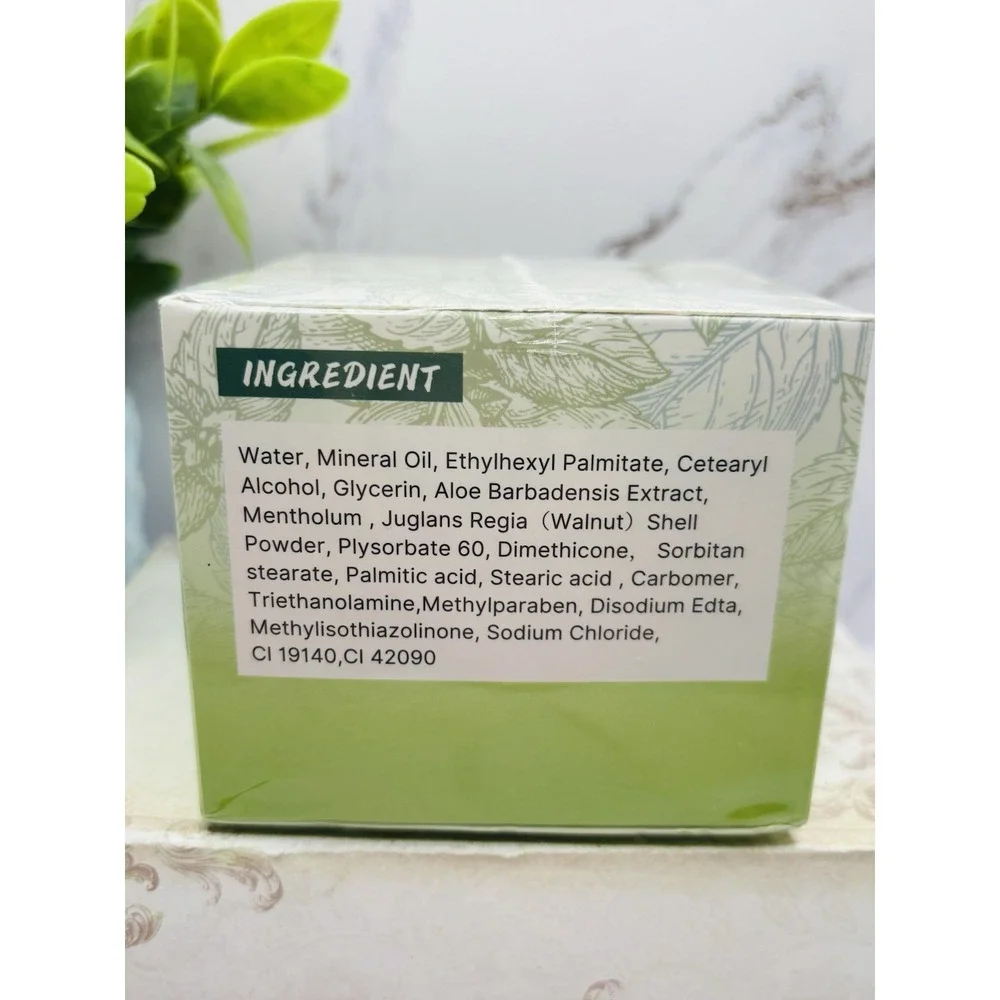 Berlaney Armpit Detox Scrub Peppermint Aloe Vera Walnut‎ Shell Powder 100% Vegan